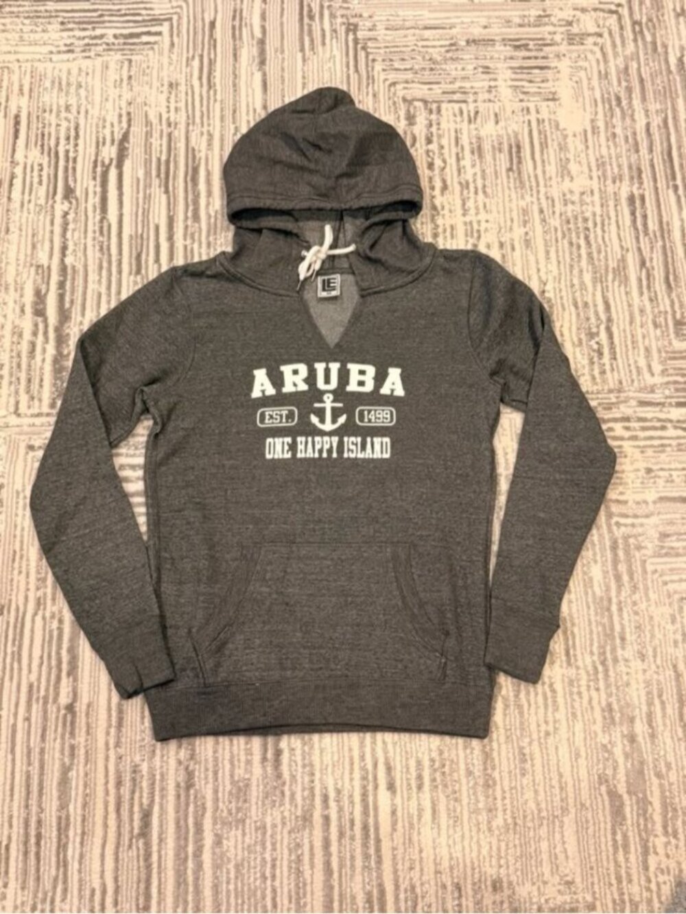 NEW Liquid Energy Apparel women's medium gray fleece lined ARUBA sweatshirt